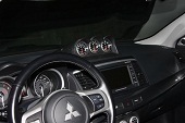Mitsubishi Evo EVOLUTION 10 Carbon Steering Mount Twin Gauge Holder 52mm Evo X
